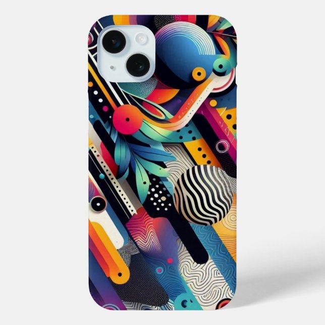 Case-Mate iPhone "Abstrait Art Extravaganza coque iphone" (Verso)