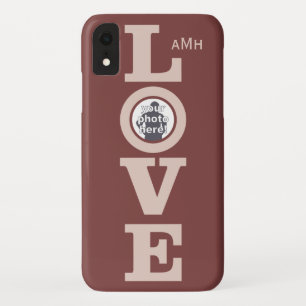 AMOUR avec votre photo coques monogrammes personna
