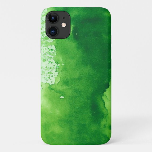 Case-Mate iPhone aquarelle vert texture arrière - plan coques iphon (Dos)