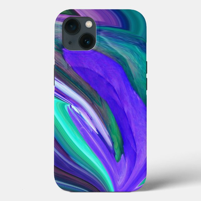 Case-Mate iPhone Art Abstrait Violet N coque ipad Turquoise feuille (Verso)