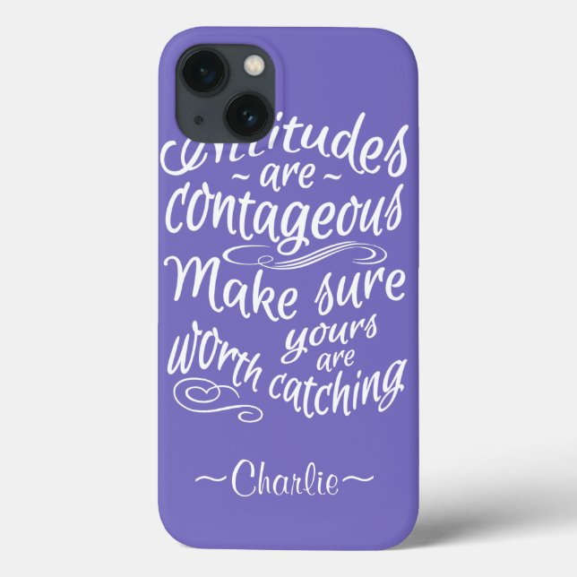 Case-Mate iPhone ATTITUDES coques de monogramme personnalisés (Verso)