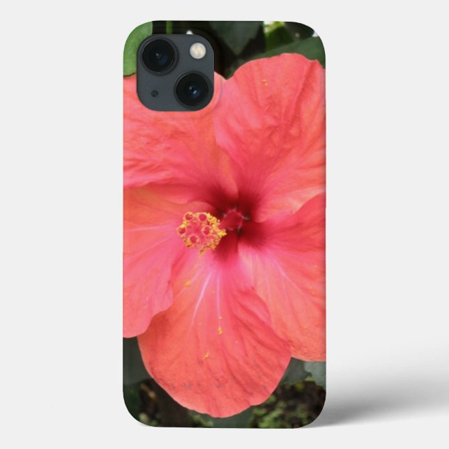 Case-Mate iPhone Beau coque ipad à fleurs d'Hibiscus orange (Verso)