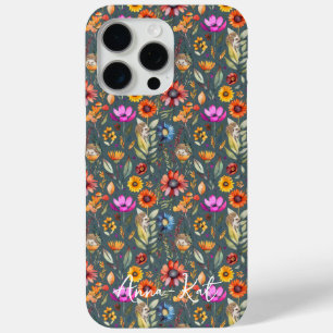 Case-Mate iPhone Belle maison Grey Fleur sauvage & Coque de hérisso