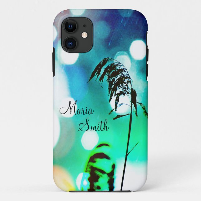 Case-Mate iPhone Blue Grass Drama Sparkle iPhone5 Coque *Personnali (Dos)