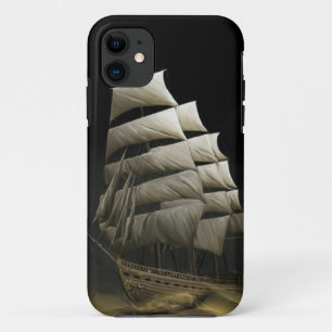 Case-Mate iPhone Caravel bateau voilier désert nuit tempête coque