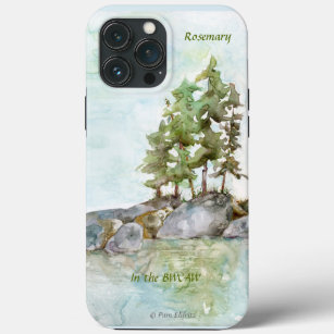 Case-Mate iPhone Case Aquarelle du paysage de la forêt verte