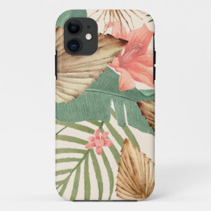 Case-Mate iPhone Case Aquarelle Feuille de palme florale tropicale 