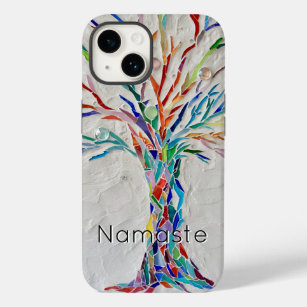 Coque Case-Mate iPhone Arbre de couleur arc-en-ciel Namaste