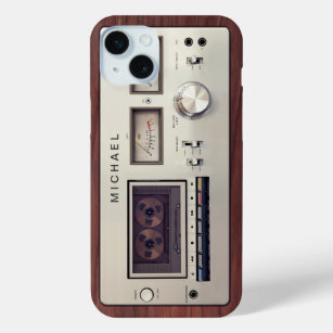 Coque Case-Mate iPhone Armoire en bois pour enregistreur stéréo Vintage R
