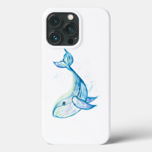 Case-Mate iPhone Case Baleine bleue dans les aquarelles