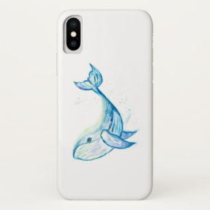 Case-Mate iPhone Case Baleine bleue dans les aquarelles
