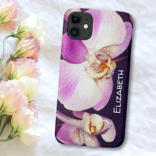 Case-Mate iPhone Case Belle Violet Blanc Floral Orchidée Photo Personnal
