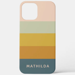 Case-Mate iPhone Case Bloc de couleur Pastel géométrique rétro Personnal