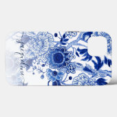 Case-Mate iPhone Case Blue n White Chinoiserie Asiatique Floral Nom du s (Back (Horizontal))