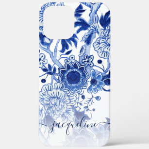 Case-Mate iPhone Case Blue n White Chinoiserie Asiatique Floral Nom du s