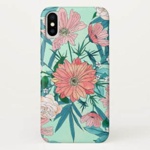 Case-Mate iPhone Case Boho chic fleurs de jardin de printemps illustrati