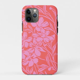 Case-Mate iPhone Case Botanique Floral Boho Art Design en rose et rouge