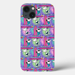 Case-Mate iPhone Case cacahuètes   Snoopy Purple Surf Motif