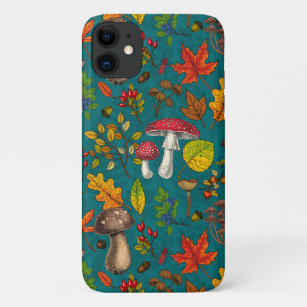 Case-Mate iPhone Case Champignons d'automne, feuilles, noix et baies sur