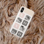 Case-Mate iPhone Case Collage Couple Photo & Pastel Pink & Grey XOXO<br><div class="desc">Collage Couple Photo & All You Need Is Love Collage Couple Photo & Pastel Pink & Grey XOXO</div>