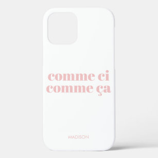 Case-Mate iPhone Case Comme ci comme ça Funny French Dire Blush Pink