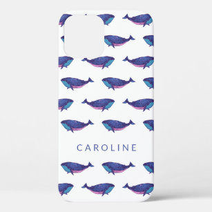 Case-Mate iPhone Case Cute Whale Art Motif dans Ocean Blue Personnalisé