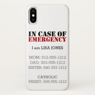 Case-Mate iPhone Case En cas d'urgence cas de téléphone