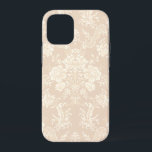 Case-Mate iPhone Case Équipe romaine de Floral Damask<br><div class="desc">Elegant vintage-inspirred floral damask design featuring chic monochrome light-on-dark pastel cream flowers,  leafy scrolls and swagages of delicate lacy ribbons. This pattern is seamless and can be scaled up or down.</div>