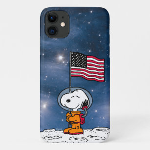 Case-Mate iPhone Case ESPACE   Snoopy avec astronaute du drapeau