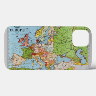 Case-Mate iPhone Case Europe vintage Carte générale du XXe siècle