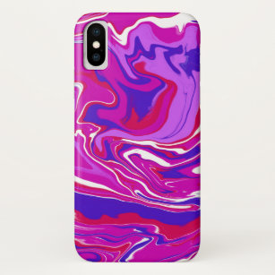 Case-Mate iPhone Case Fils de marbre rose et violet