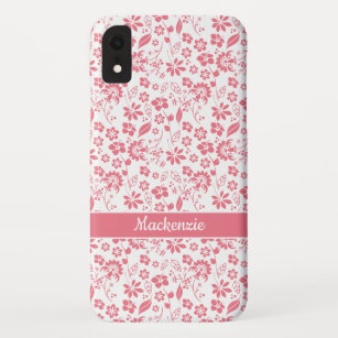 Case-Mate iPhone Case Fleurs tropicales lumineuses rose vif modernes