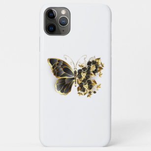 Case-Mate iPhone Case Gold flower Butterfly with Black Orchid
