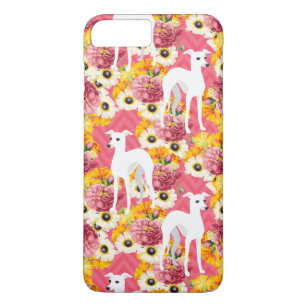 Case-Mate iPhone Case Greyhounds ou Whippets italiens avec Fleurs Coque-