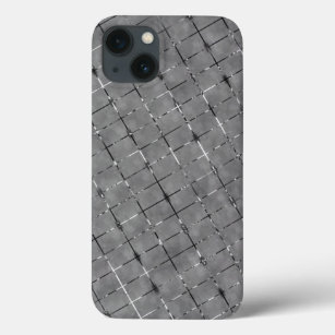 Case-Mate iPhone Case Image grise divisée en rectangles, fil lumineux