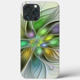 Case-Mate iPhone Case Imaginaire coloré Fleur moderne Abstrait Fractal