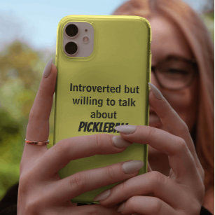 Case-Mate iPhone Case Introverted mais prêt à parler Pickleball Funny