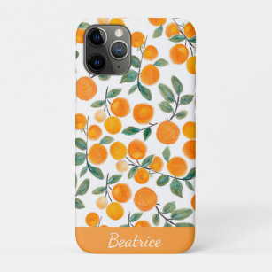 Case-Mate iPhone Case Jolie aquarelle Orange Citrus Personnalisé
