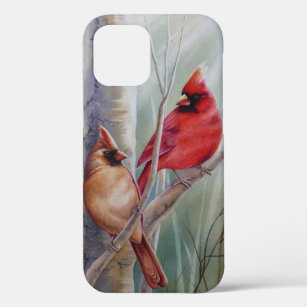 Case-Mate iPhone Case L'art de l'aquarelle rouge cardinal