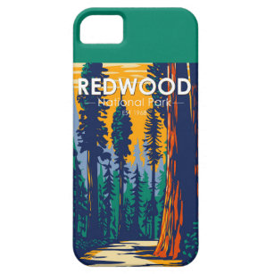 Coque Barely There iPhone 5 Le parc national de Redwood Vintage