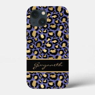 Case-Mate iPhone Case Leopard de Purple Black