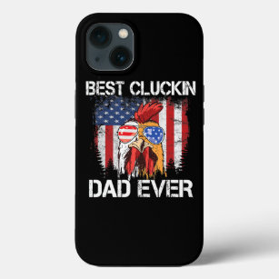 Case-Mate iPhone Case Mens Meilleur Cluckin Papa Ever USA Drapeau Poulet