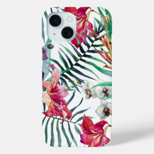 Coque Case-Mate iPhone Modèle floral coloré de l'île tropicale