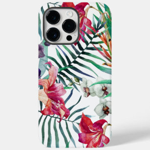 Coque Case-Mate iPhone Modèle floral coloré de l'île tropicale
