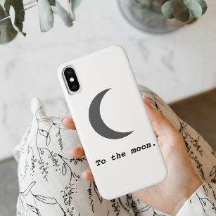 Case-Mate iPhone Case Moderne simple à la citation de la lune