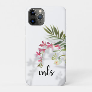 Case-Mate iPhone Case Monogramme Chic Tropical Watercolor Floral W Shado