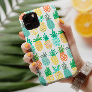 Case-Mate iPhone Case Motif d'ananas moderne vert jaune tropical