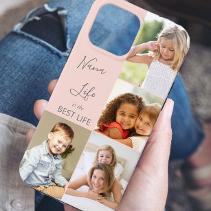 Coque Case-Mate iPhone Nana Life est la Best Life 4 Photo Collage rose