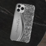 Case-Mate iPhone Case Nom manuscrit Silver Metal Parties scintillant 12<br><div class="desc">Le design est une photo et les coques ne sont pas faits avec de la parties scintillant, des paillettes, des métaux ou des bois. Cette conception est également disponible sur d'autres modèles de téléphone. Choisissez Type de périphérique pour voir d'autres iPhone, Samsung Galaxy ou coques Google. Certains styles peuvent être...</div>