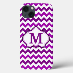Case-Mate iPhone Case Orchid Purple Chevron Personnalisé Monogramme
